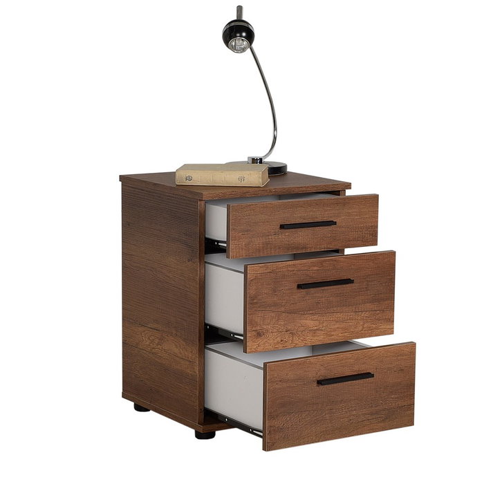 Hanah Home Kmd-530-Oo-1 Mesilla de Noche Oslo y Nogal 40x57x39 cm
